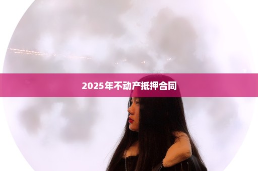 2025年不动产抵押合同