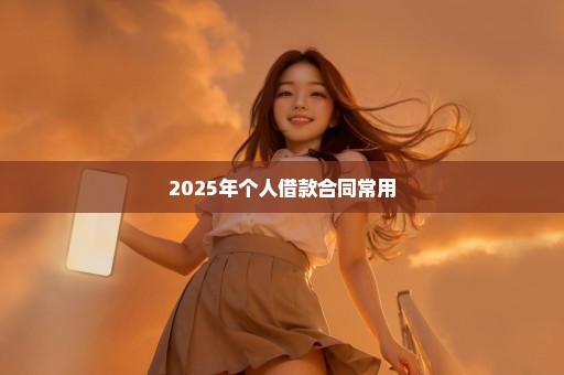2025年个人借款合同常用