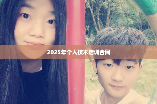 2025年个人技术培训合同