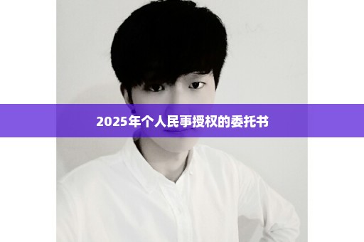 2025年个人民事授权的委托书