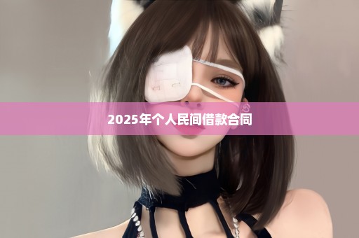 2025年个人民间借款合同