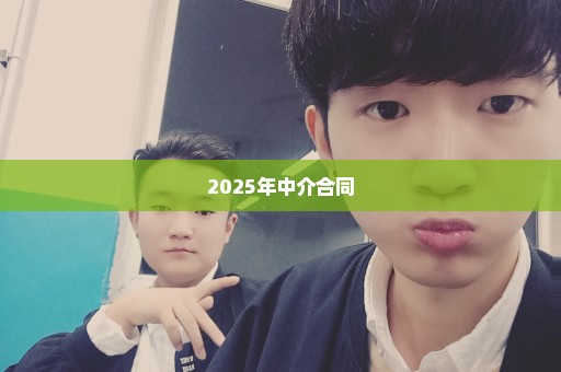 2025年中介合同