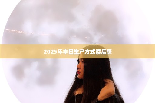 2025年丰田生产方式读后感