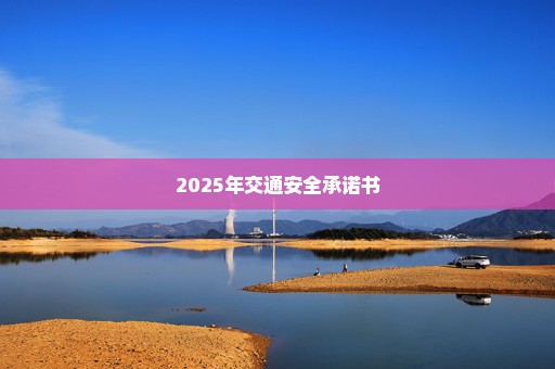 2025年交通安全承诺书