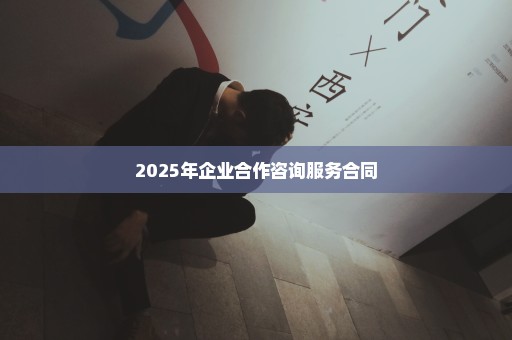 2025年企业合作咨询服务合同