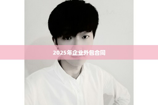 2025年企业外包合同