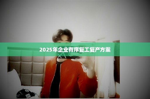 2025年企业有序复工复产方案
