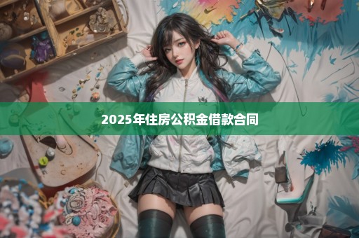 2025年住房公积金借款合同