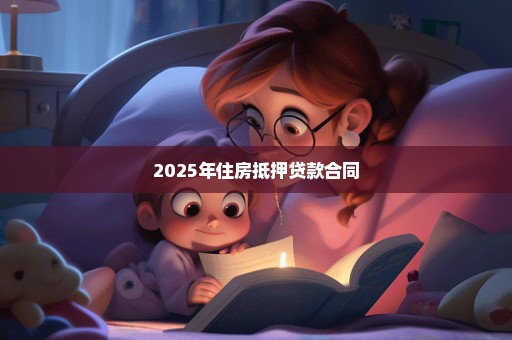 2025年住房抵押贷款合同