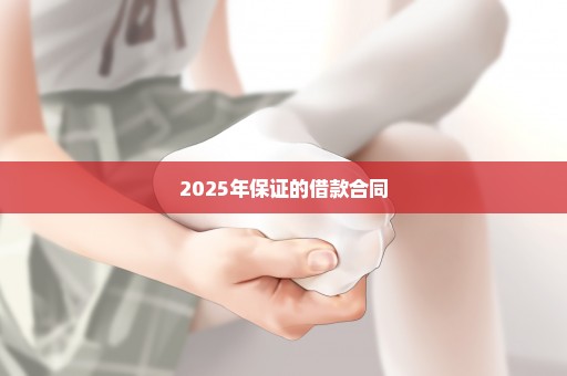 2025年保证的借款合同