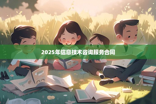 2025年信息技术咨询服务合同