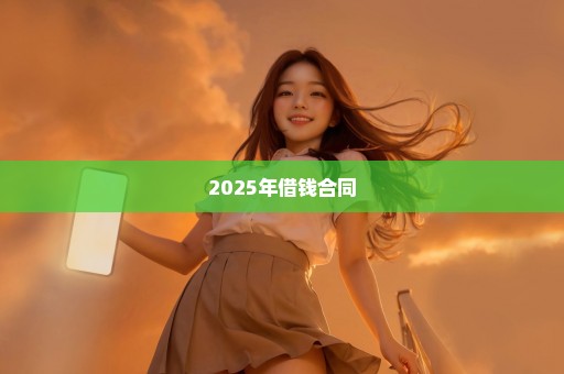 2025年借钱合同