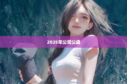 2025年公司公函