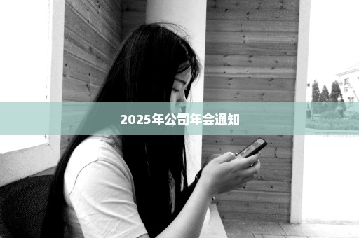2025年公司年会通知