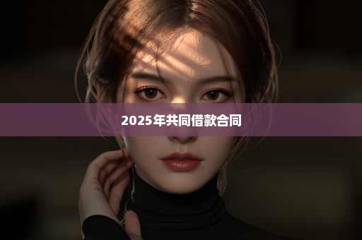 2025年共同借款合同