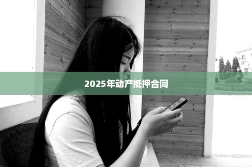 2025年动产抵押合同