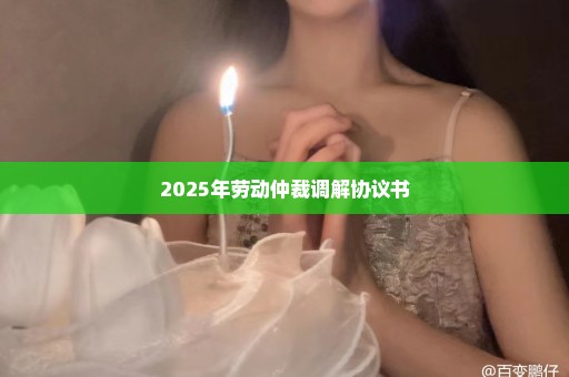 2025年劳动仲裁调解协议书