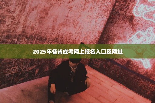 2025年各省成考网上报名入口及网址