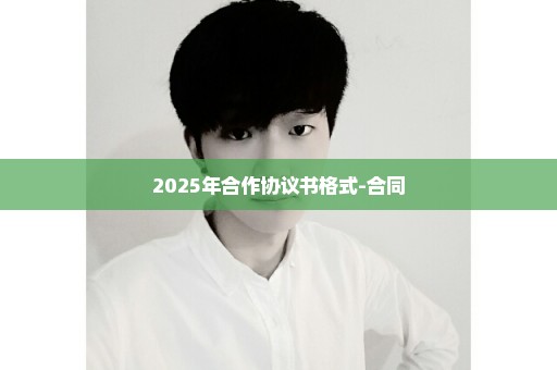 2025年合作协议书格式-合同