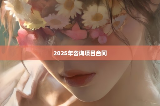2025年咨询项目合同