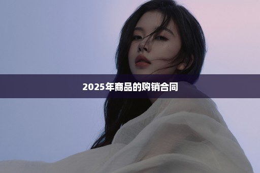 2025年商品的购销合同