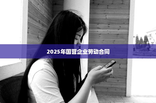 2025年国营企业劳动合同