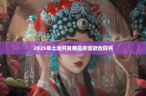 2025年土地开发商品房借款合同书