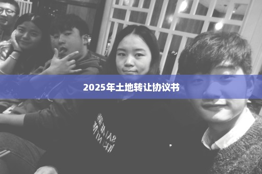 2025年土地转让协议书