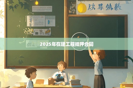 2025年在建工程抵押合同