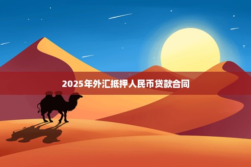 2025年外汇抵押人民币贷款合同