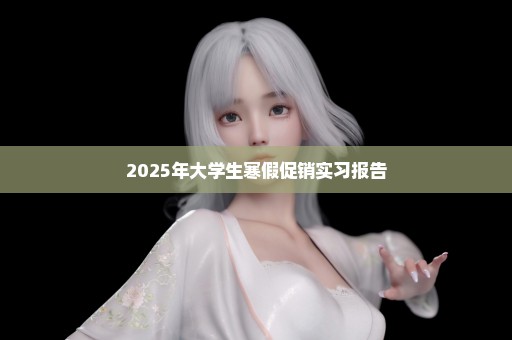 2025年大学生寒假促销实习报告