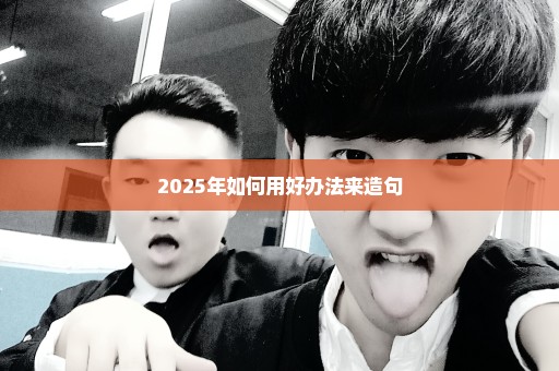 2025年如何用好办法来造句