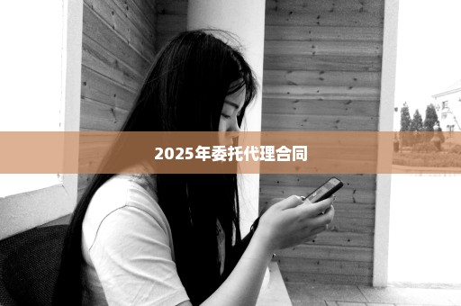 2025年委托代理合同