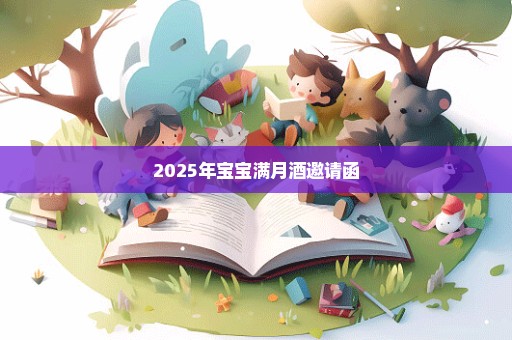 2025年宝宝满月酒邀请函