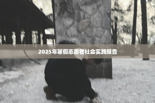 2025年寒假志愿者社会实践报告