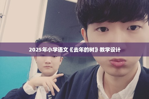 2025年小学语文《去年的树》教学设计