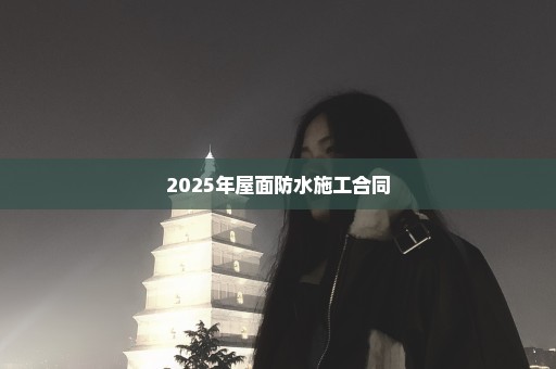 2025年屋面防水施工合同