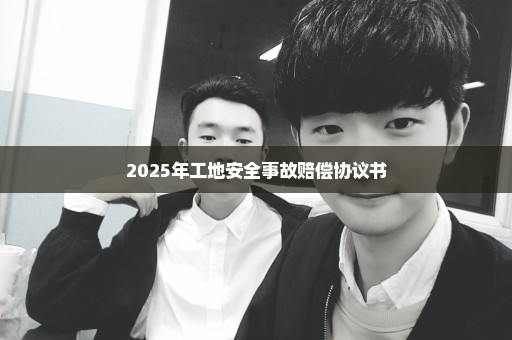 2025年工地安全事故赔偿协议书