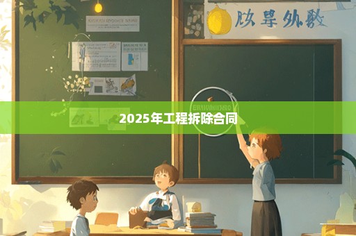2025年工程拆除合同