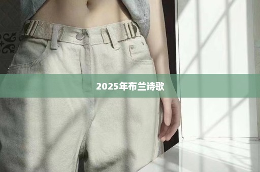 2025年布兰诗歌