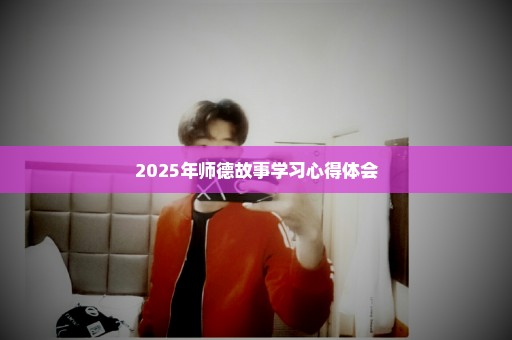 2025年师德故事学习心得体会