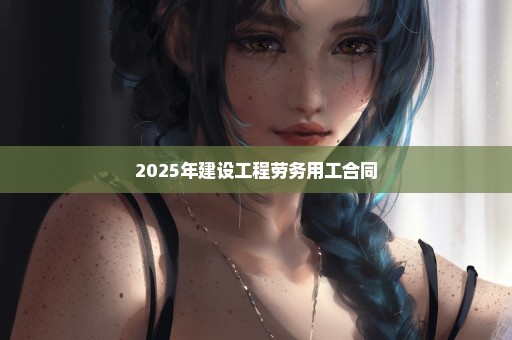2025年建设工程劳务用工合同
