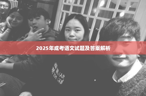 2025年成考语文试题及答案解析