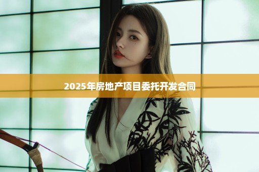 2025年房地产项目委托开发合同