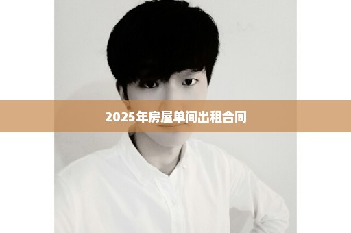 2025年房屋单间出租合同
