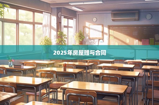 2025年房屋赠与合同