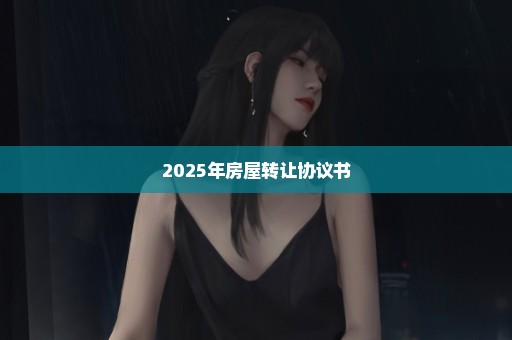 2025年房屋转让协议书