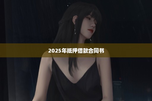 2025年抵押借款合同书