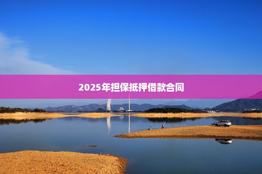 2025年担保抵押借款合同