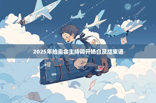 2025年拍卖会主持词开场白及结束语